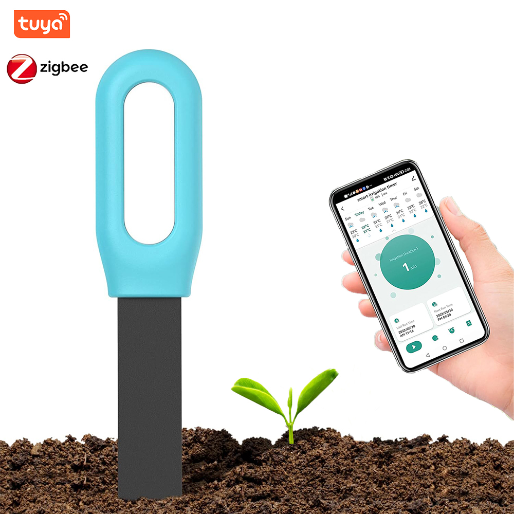 Tuya Zigbee Soil Moisture Temperature Sensor - Testeur de sol intelligent Tuya Bluetooth
