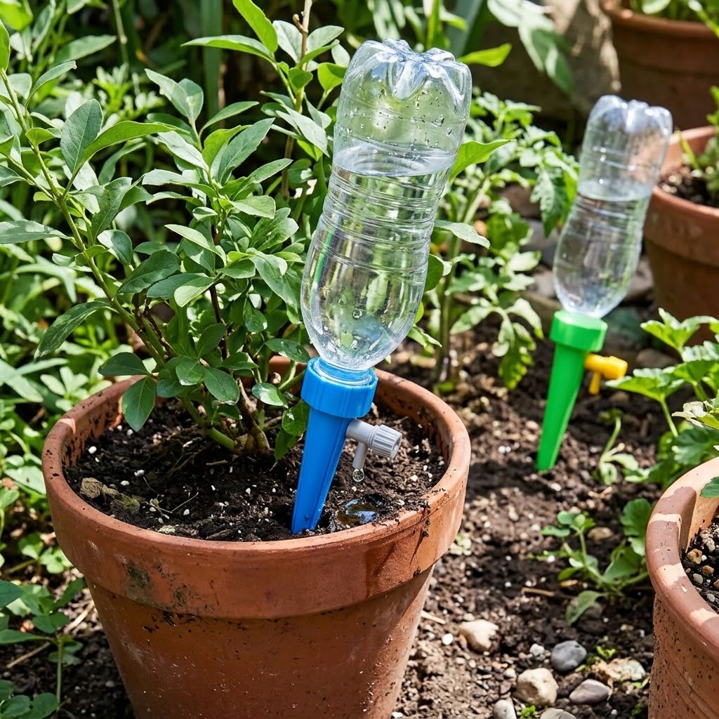 Automatic Plant Watering Spikes Drip Kit - Système d'irrigation goutte à goutte automatique,