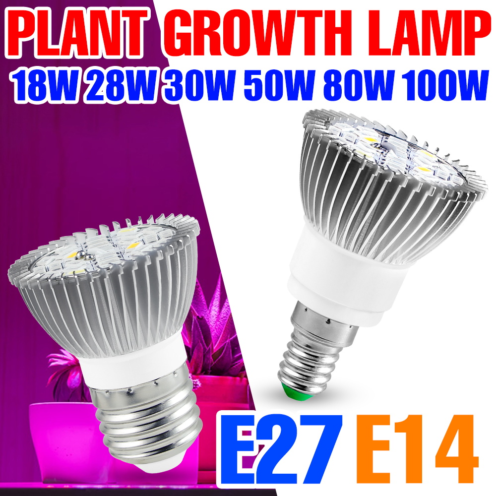Plant Grow Light Full Spectrum Clip On - Lampe de culture LED à spectre