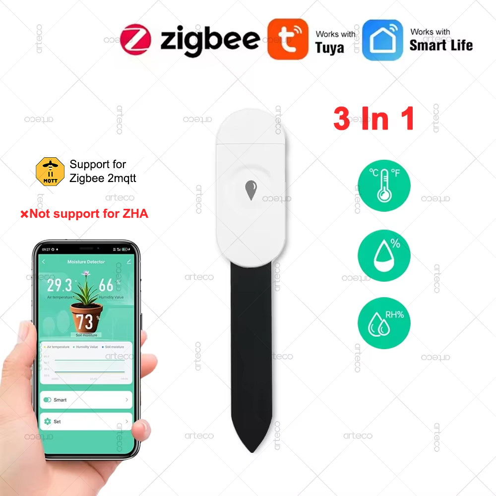 Tuya Zigbee Soil Moisture Temperature Sensor - Tuya Zigbee – détecteur intelligent de