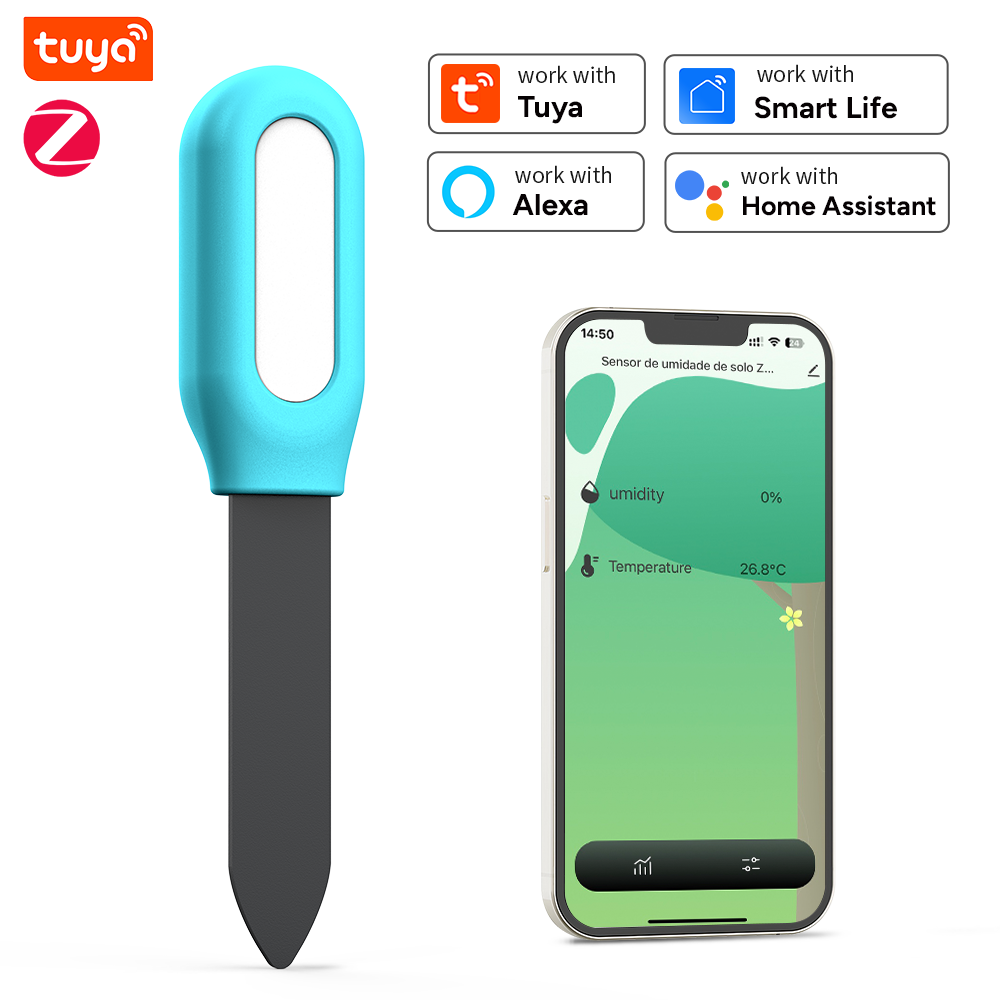 Tuya Zigbee Soil Moisture Temperature Sensor - Tuya Zigbee capteur de sol humidité
