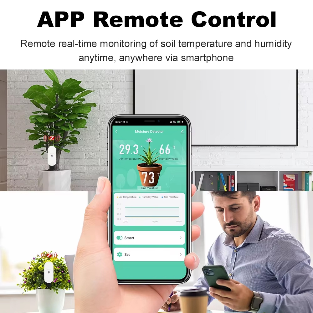 Tuya Zigbee capteur d'humidité - Smart Plant Sensor Soil Moisture Meter avis et prix