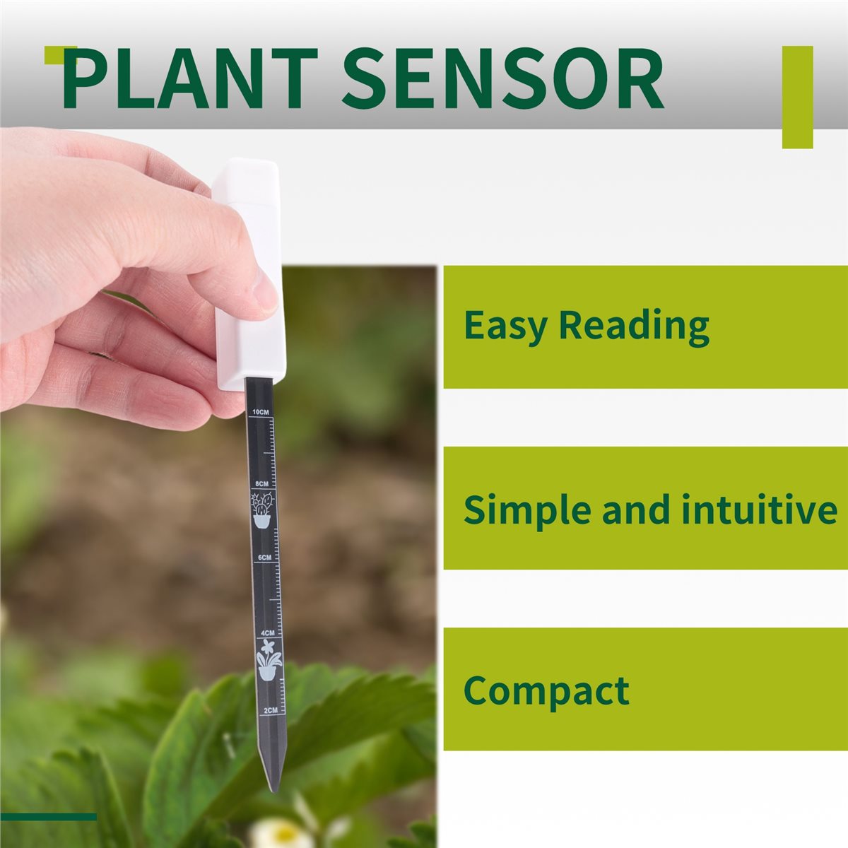 Humidimètre de sol Y17A, humid - Smart Plant Sensor Soil Moisture Meter avis et prix