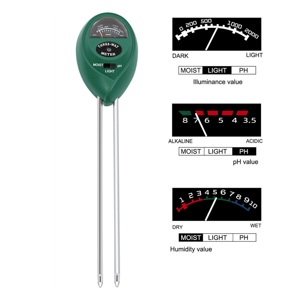 Fonction de testeur de sol por - Soil Ph Meter 3 In 1 Moisture Sunlight avis et prix