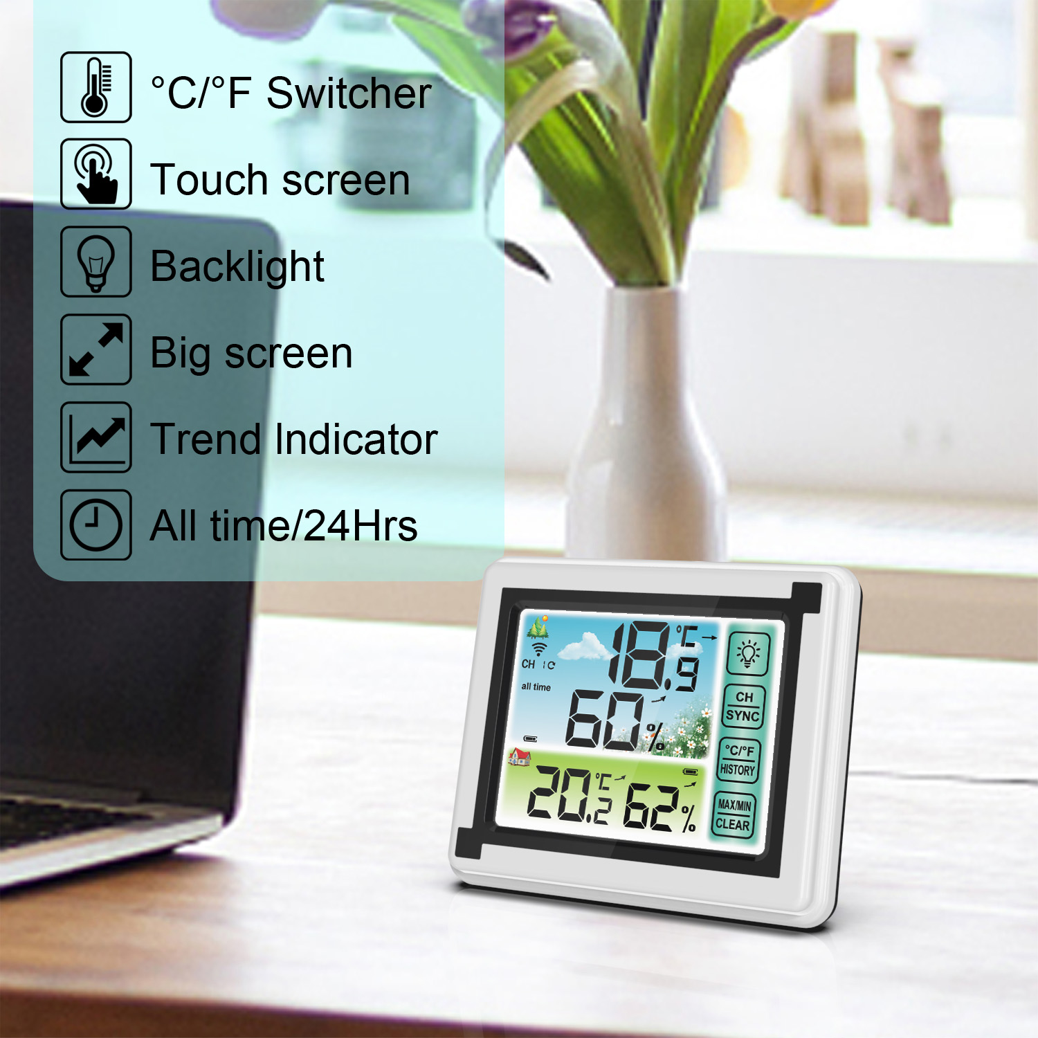 Station météo numérique sans f - Wireless Weather Station Indoor Outdoor avis et prix