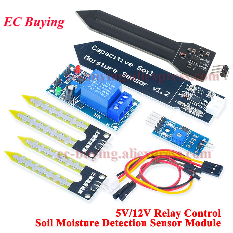 Module de capteur capacitif d' - Soil Moisture Sensor Relay Module Arduino avis et prix