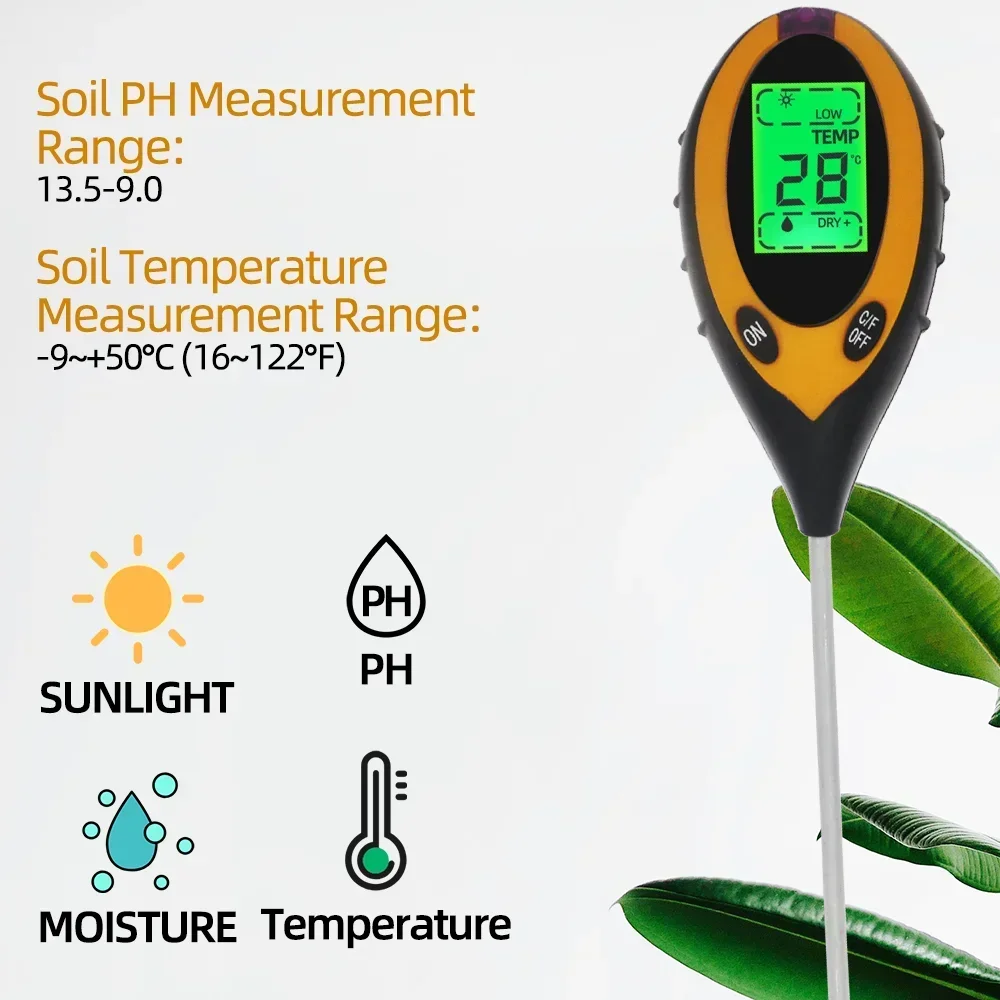 Testeur de PH du sol 3/4/en 1, - Soil Ph Meter 3 In 1 Moisture Sunlight avis et prix