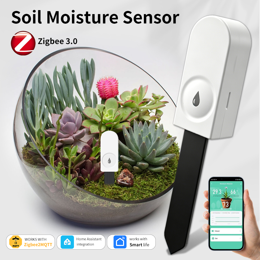 Capteur d'humidité du sol inte - Tuya Zigbee Soil Moisture Temperature Sensor avis et prix