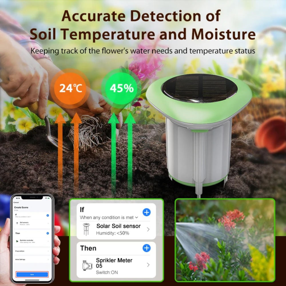 Testeur de sol solaire WiFi in - Wifi Soil Moisture Sensor Garden App avis et prix