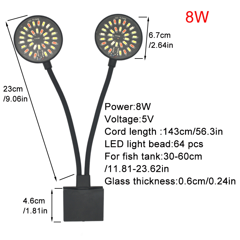 USB Aquarium lumière LED Aquar - Plant Grow Light Full Spectrum Clip On avis et prix