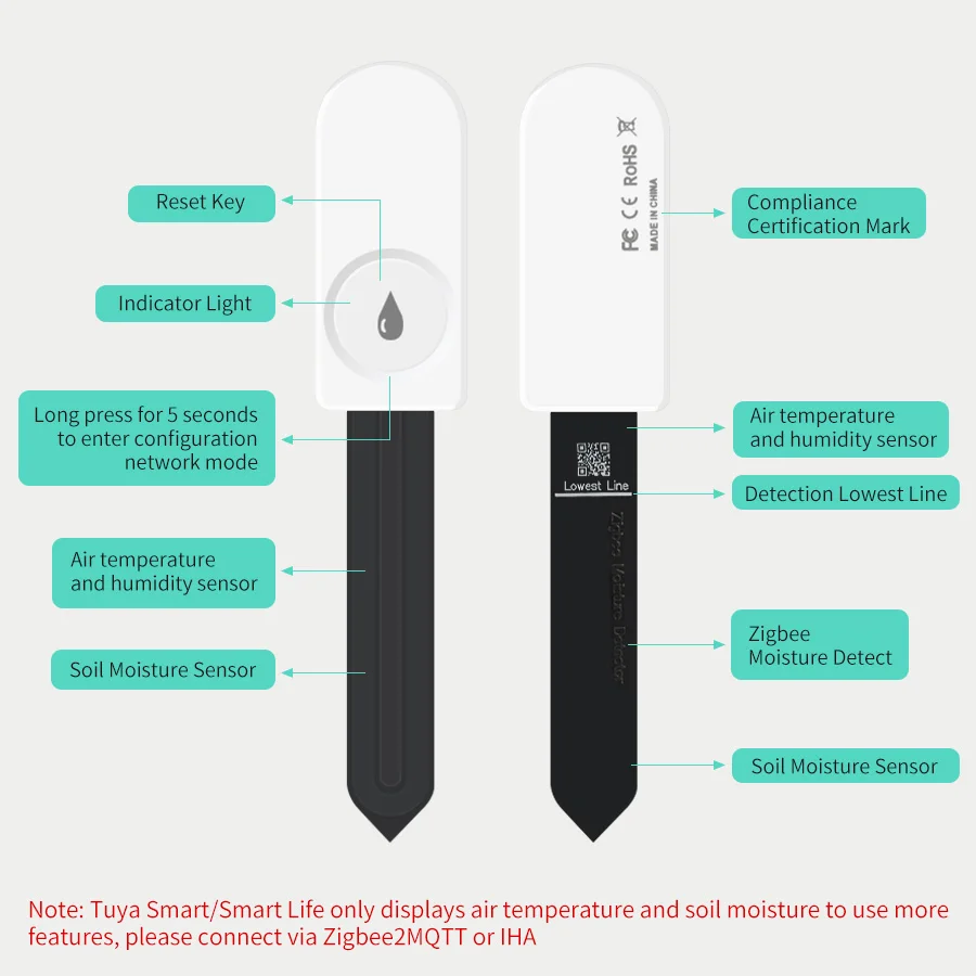 Testeur de teneur en humidité  - Smart Plant Sensor Soil Moisture Meter avis et prix