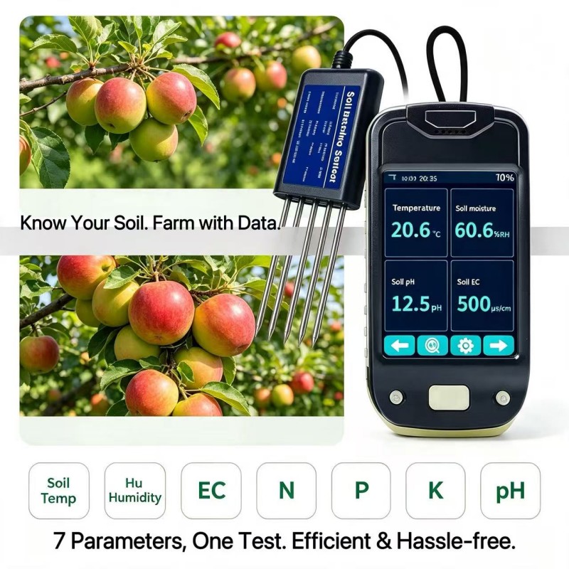 Kit de test de sol 7 en 1 avec - Smart Plant Sensor Soil Moisture Meter avis et prix