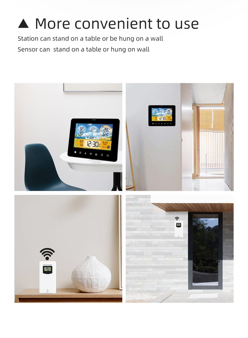 Thermomètre de station météo a - Wireless Weather Station Indoor Outdoor avis et prix
