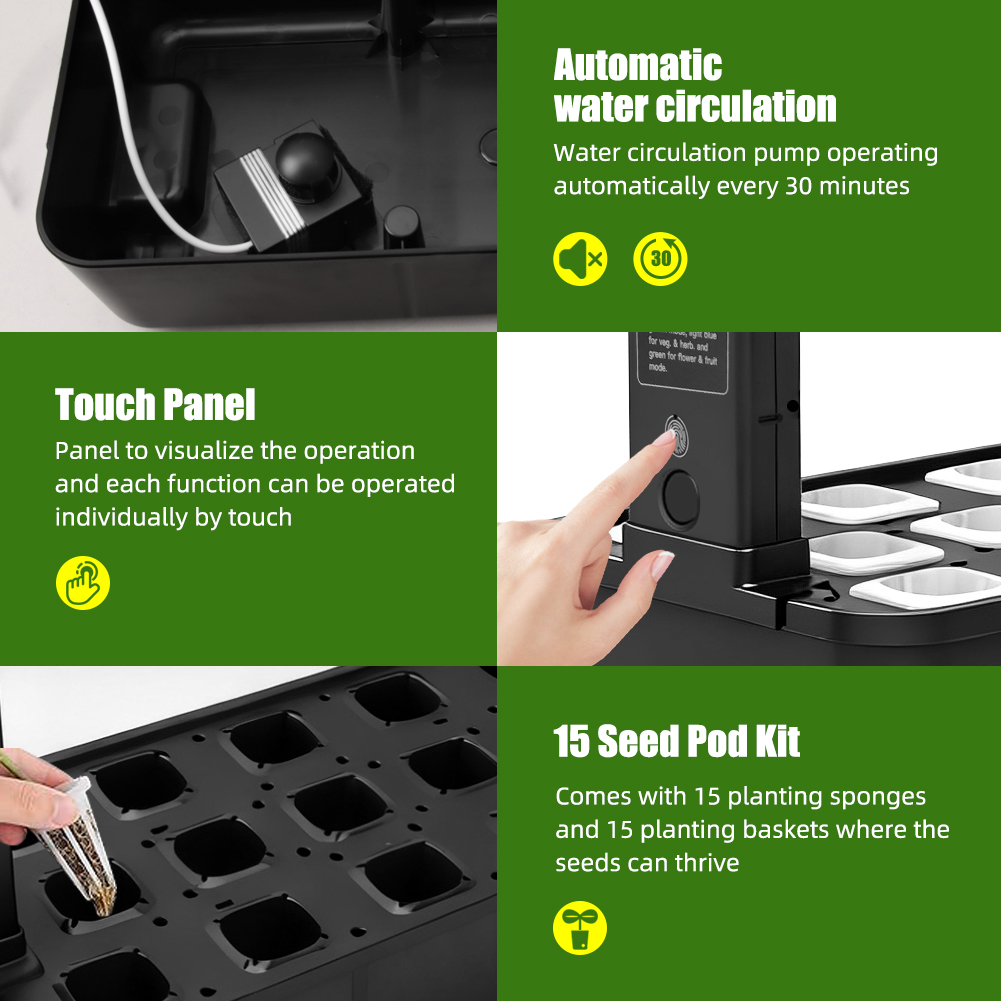 【Nouveauté】Kit de jardin hydro - Indoor Herb Garden Grow Light Smart Kit avis et prix