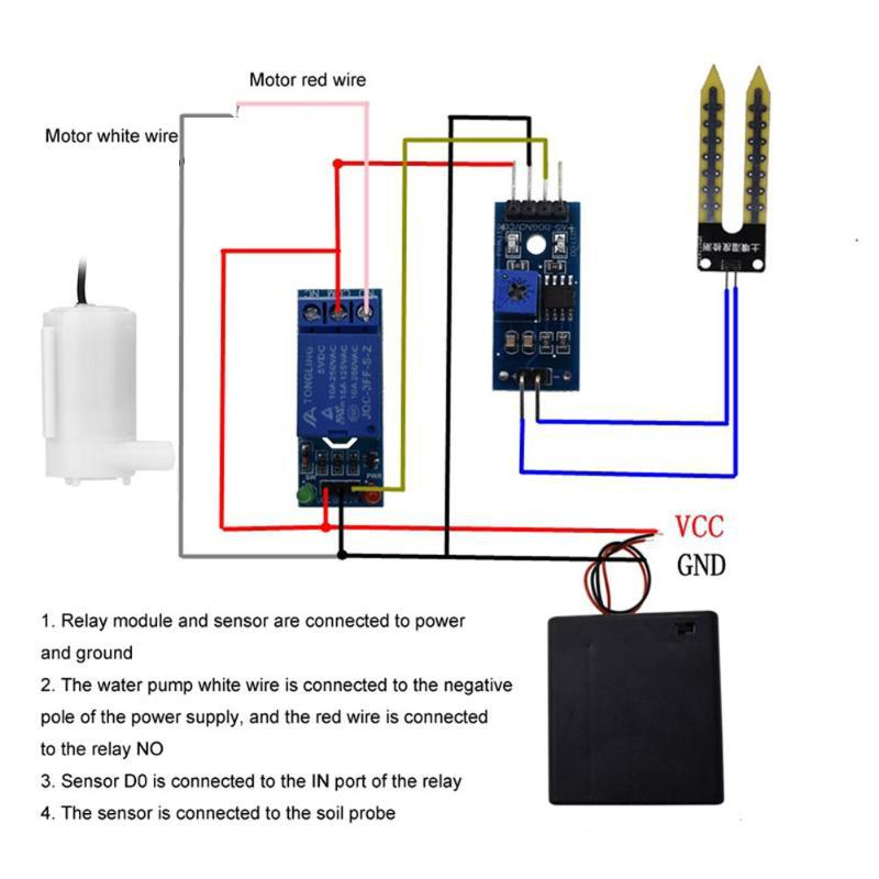 Système d'irrigation automatiq - Soil Moisture Sensor Relay Module Arduino avis et prix